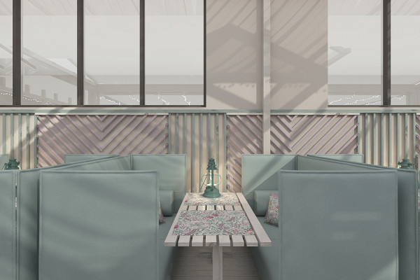 Cafe Interior Design Memphis Style 12
