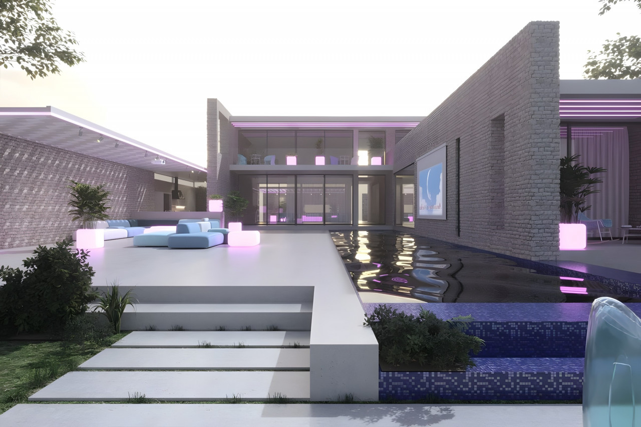 Architect in Cyprus. Architectural design of a house by the sea