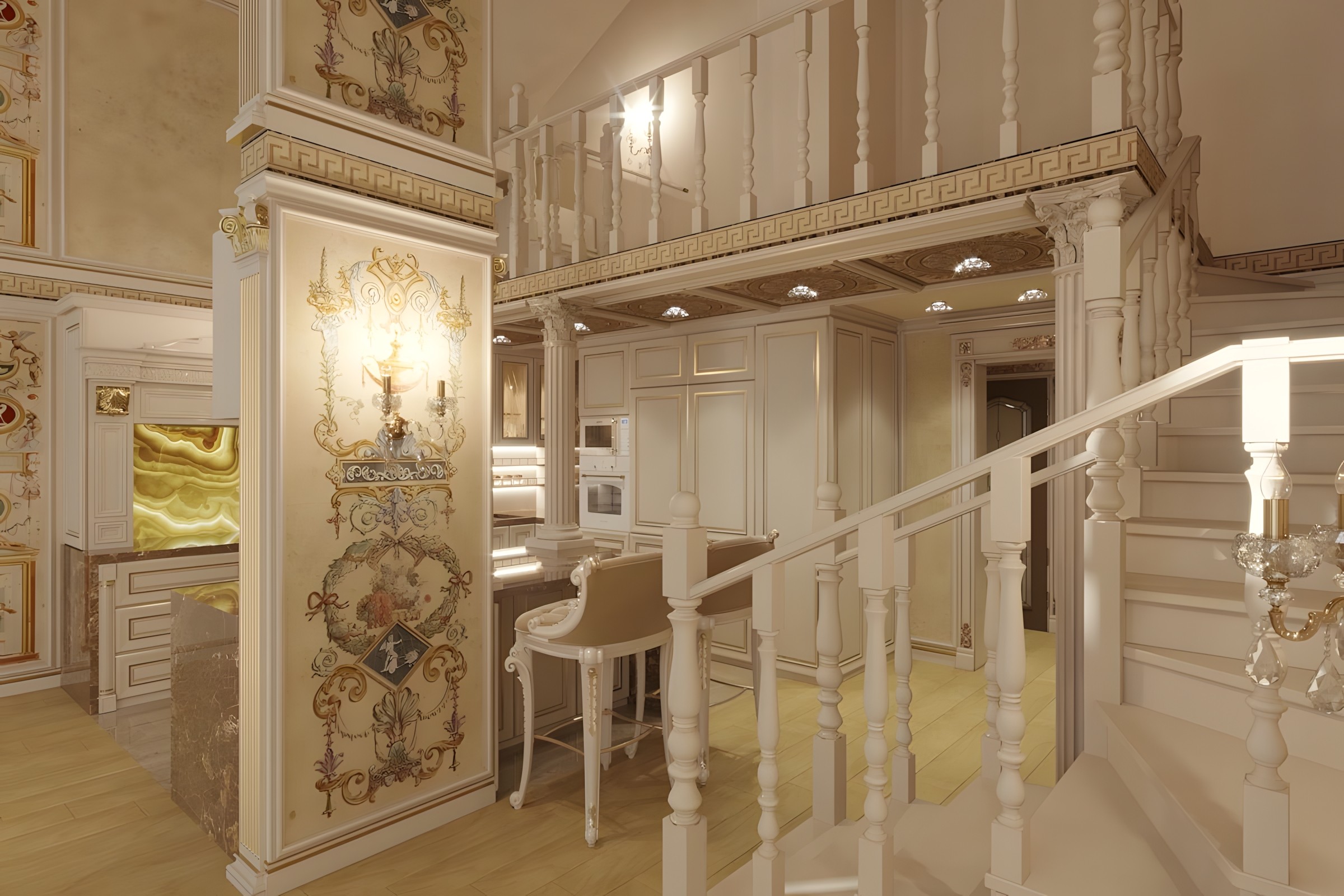 Duplex Apartment Design in a Classic Style | Maria Green – Interior ...