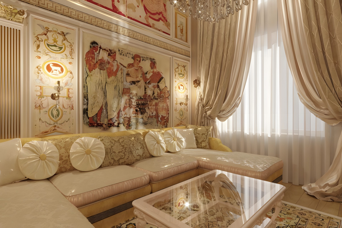Duplex Apartment Design in a Classic Style