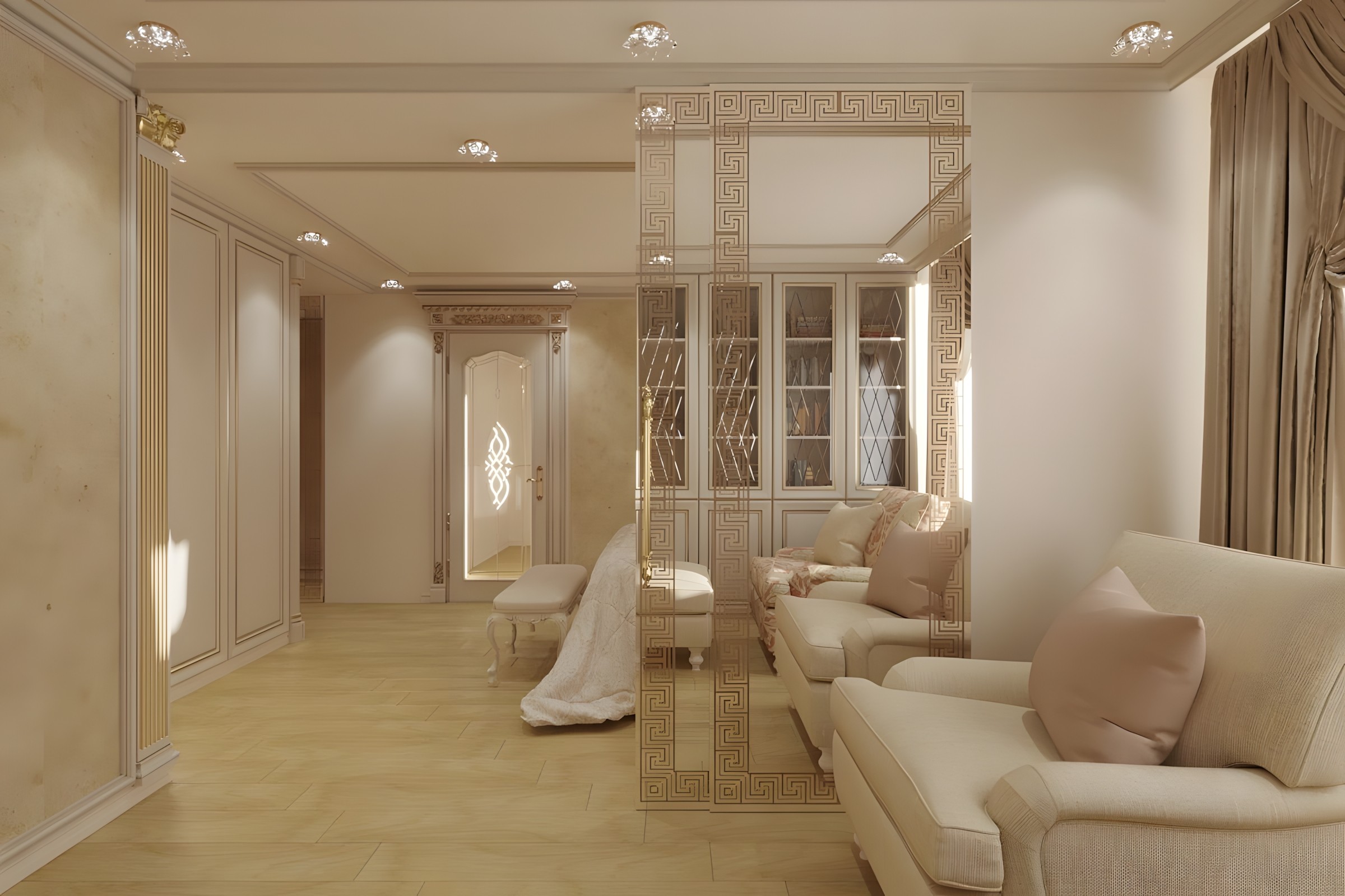 Enhance Old Apartment Design Reference: Duplex Apartment Design In A Classic Style