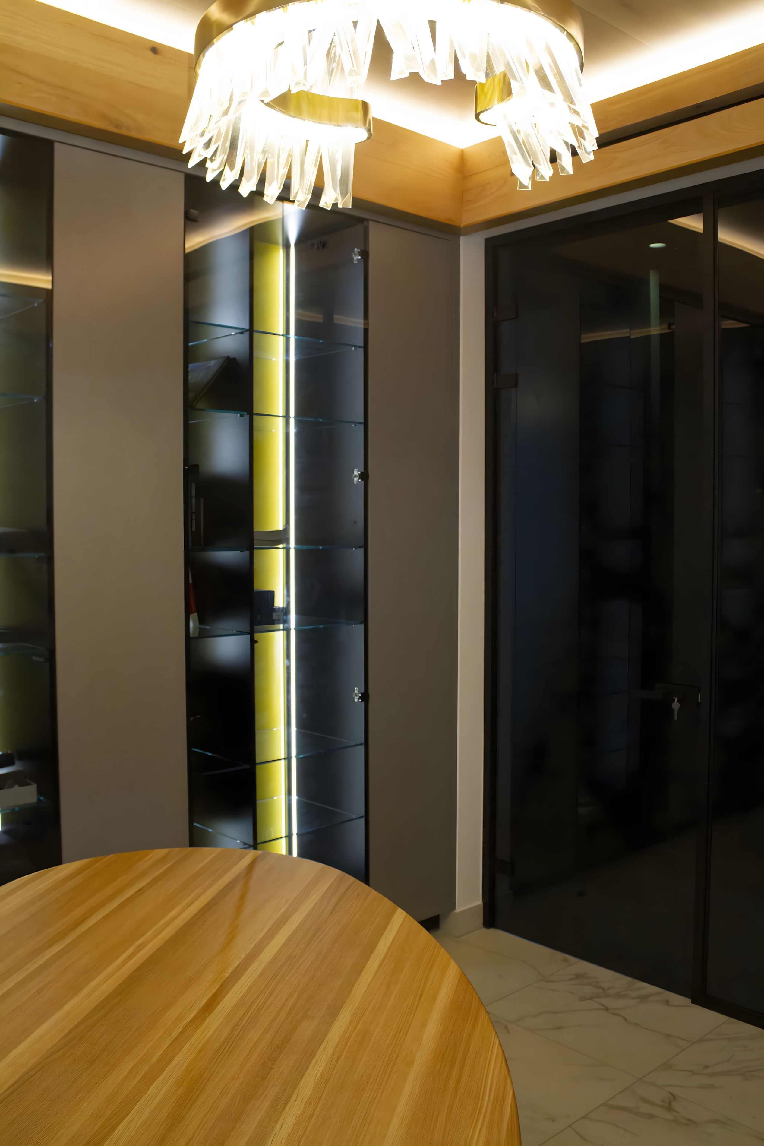 Curated Hypothetical Green Penthouse Interior Design Gallery View