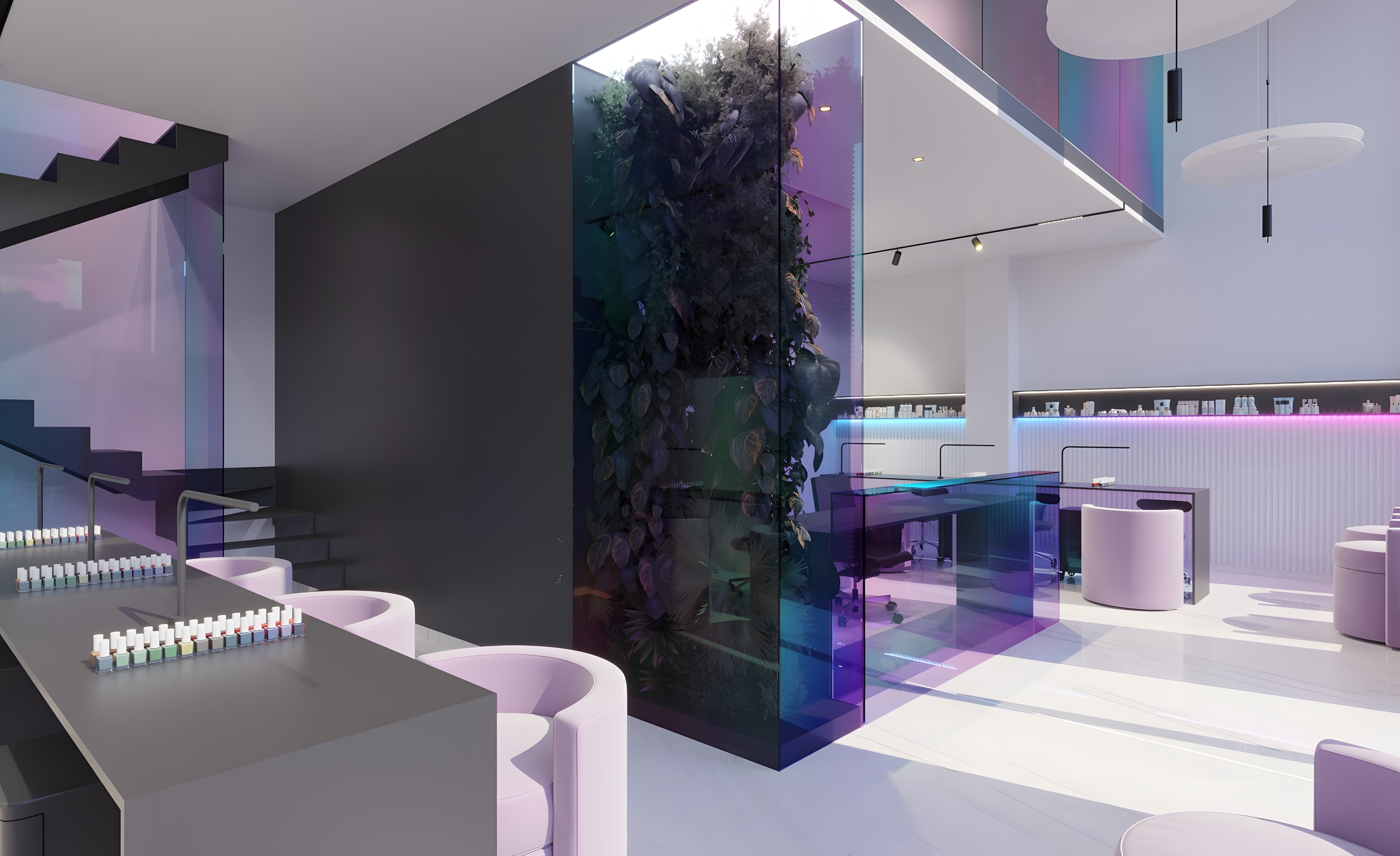 Minimalist Beauty Salon Interior Design | Maria Green – Interior Designer
