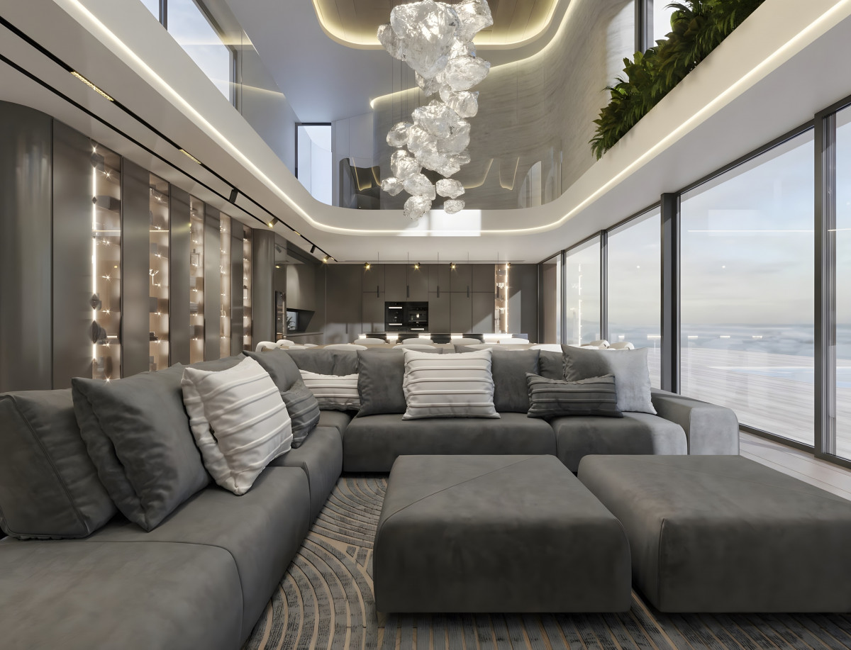 Modern living room of a house