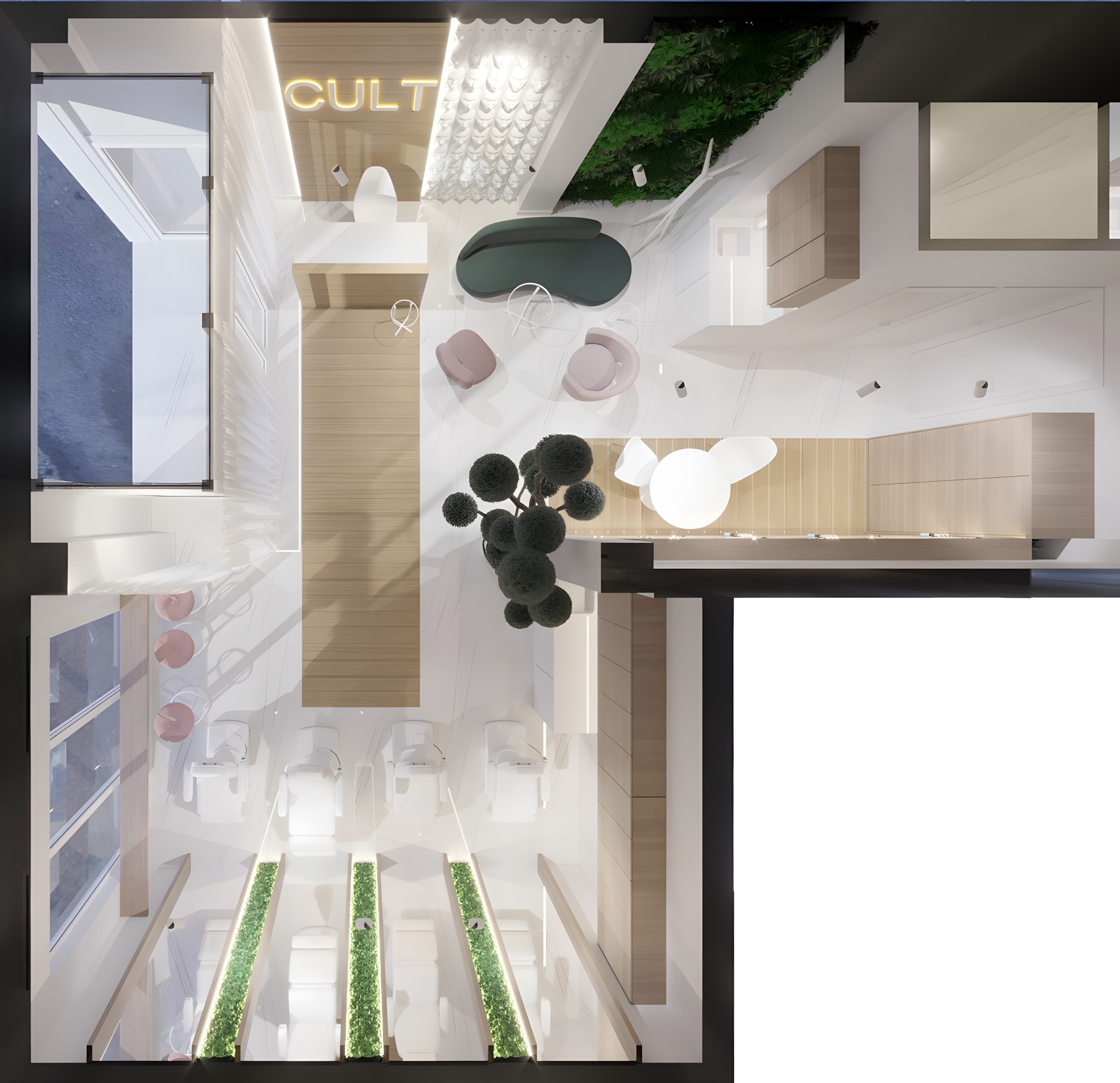 Beauty salon interior design in Vienna, Austria | Maria Green ...