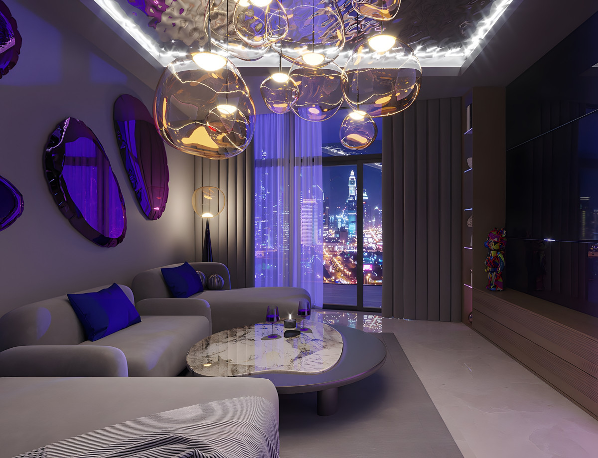Modern style apartment design in Dubai