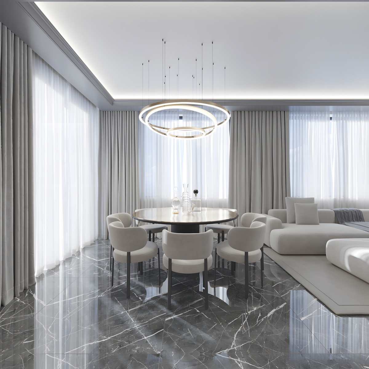 Duplex apartment design in Limassol, Cyprus