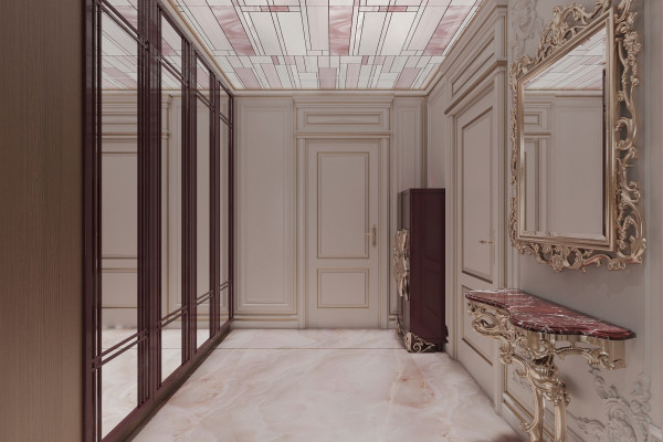 Apartment design in Art Nouveau style 020