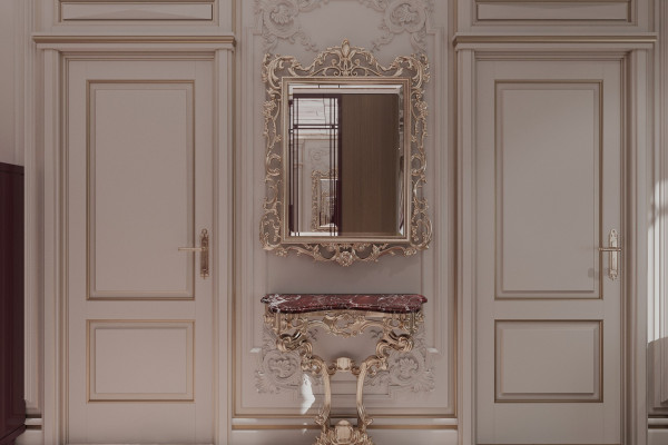 Apartment design in Art Nouveau style 022
