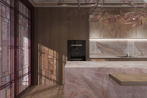 Apartment design in Art Nouveau style 017