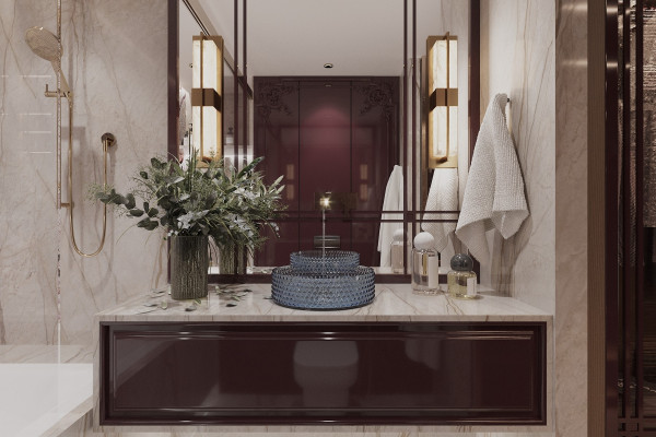 Apartment design in Art Nouveau style 041