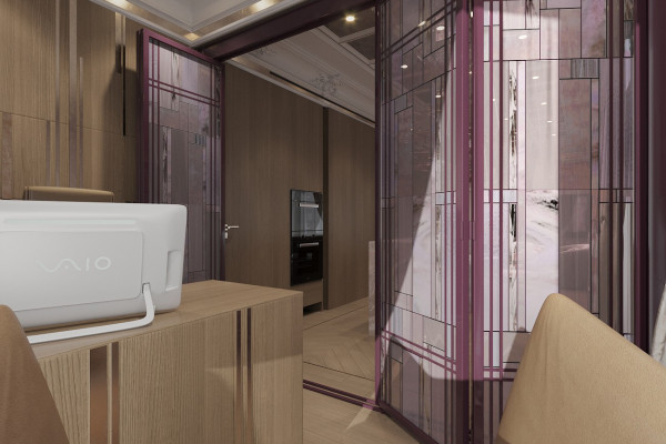Apartment design in Art Nouveau style 036