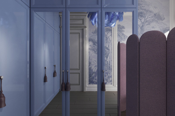 Apartment design in Art Nouveau style 045