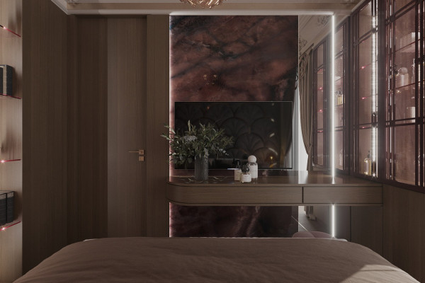 Apartment design in Art Nouveau style 028