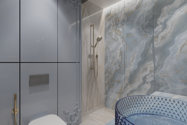 Apartment design in Art Nouveau style 039