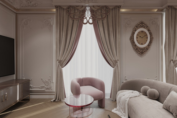 Apartment design in Art Nouveau style 07