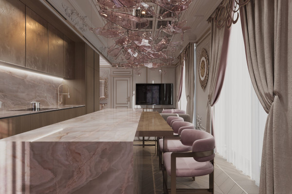 Apartment design in Art Nouveau style 012
