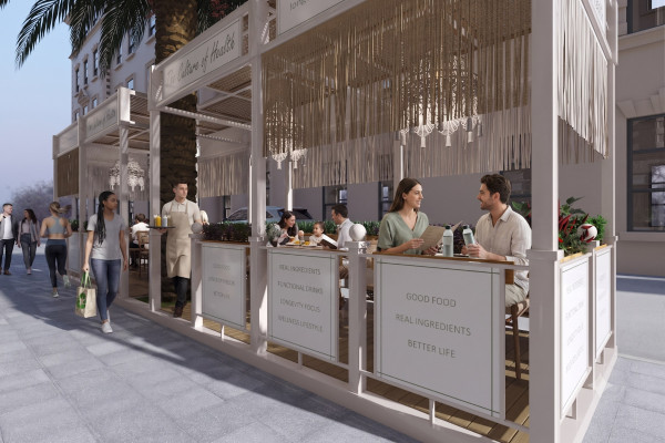 Eco-Style Cafe Design in Monaco. Video